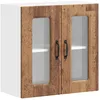 Image de vidaXL Armoire Murale de Cuisine avec Porte vitrée Kalmar Bois d'ingénierie Ancien