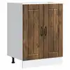 Image de vidaXL Meuble de base de lavabo Lucca chêne fumé bois d'ingénierie