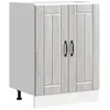 Image de vidaXL Meuble de Base de lavabo Lucca Sonoma Gris Bois d'ingénierie, Meuble Bas de Cuisine, Meuble Bas à tiroir de Cuisine, Meuble Bas de Cuisine avec Porte