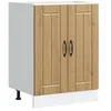 Image de vidaXL Meuble de Base de lavabo Lucca chêne Artisanal Bois ingénierie, Meuble Bas de Cuisine, Meuble Bas à tiroir de Cuisine, Meuble Bas de Cuisine avec Porte