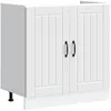 Image de vidaXL Meuble de Base de lavabo Lucca Blanc Bois d ingénierie
