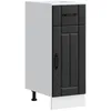 Image de vidaXL Armoire de Cuisine Lucca Noir Bois d'ingénierie, Meuble d'évier, Meuble de Cuisine avec tiroir, Meuble de Cuisine à tiroir