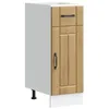 Image de vidaXL Armoire de Cuisine Lucca chêne Artisanal Bois ingénierie, Meuble d'évier, Meuble de Cuisine avec tiroir, Meuble de Cuisine à tiroir