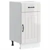 Image de vidaXL Armoire de cuisine Lucca blanc brillant bois ingénierie