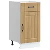 Image de vidaXL Armoire de Cuisine Lucca chêne Artisanal Bois ingénierie, Meuble d'évier, Meuble de Cuisine avec tiroir, Meuble de Cuisine à tiroir