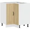 Image de vidaXL Armoire d'angle de Cuisine Lucca chêne Sonoma Bois d'ingénierie, Armoire d'angle, Meuble d'évier d'angle, Meuble d'angle