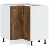 Image de vidaXL Armoire d'angle de Cuisine Lucca chêne fumé Bois d'ingénierie, Armoire d'angle, Meuble d'évier d'angle, Meuble d'angle