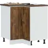 Image de vidaXL Armoire d'angle de cuisine Lucca chêne fumé bois d'ingénierie