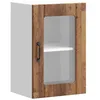 Image de vidaXL Armoire Murale de Cuisine avec Porte en Verre Lucca Vieux Bois, Meuble Mural de Cuisine, armoires murales avec Portes, Armoire Murale de Cuisine avec Portes