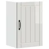 Image de vidaXL Armoire Murale de Cuisine Lucca Blanc Brillant Bois ingénierie, Meuble Mural de Cuisine, Armoire pour Mur de Cuisine, Armoire Murale avec Portes