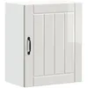 Image de vidaXL Armoire Murale de Cuisine Lucca Blanc Brillant Bois ingénierie