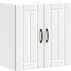 Image de vidaXL Armoire Murale de Cuisine Lucca Blanc Bois d'ingénierie, Meuble Mural de Cuisine, Armoire pour Mur de Cuisine, Armoire Murale avec Portes