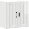Image de vidaXL Armoire Murale de Cuisine Lucca Blanc Brillant Bois ingénierie