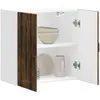 Image de vidaXL Armoire murale de cuisine Lucca chêne fumé bois ingénierie
