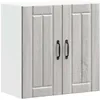 Image de vidaXL Armoire Murale de Cuisine Lucca Sonoma Gris Bois ingénierie, Meuble Mural de Cuisine, Armoire pour Mur de Cuisine, Armoire Murale avec Portes