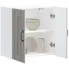 Image de vidaXL Armoire murale de cuisine Lucca sonoma gris bois ingénierie
