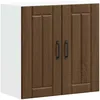 Image de vidaXL Armoire Murale de Cuisine Lucca chêne Marron Bois ingénierie, Meuble Mural de Cuisine, Armoire pour Mur de Cuisine, Armoire Murale avec Portes