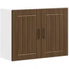 Image de vidaXL Armoire Murale de Cuisine Lucca chêne Marron Bois ingénierie