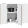 Image de vidaXL Armoire d'angle murale de cuisine Lucca vieux bois