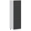 Image de vidaXL Armoire de cuisine Lucca noir bois d'ingénierie