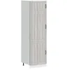 Image de vidaXL Armoire de Cuisine Lucca Sonoma Gris Bois d'ingénierie, Armoire de Cuisine Haute, Armoire de Cuisine indépendante, Placard de Cuisine indépendant