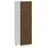 Image de vidaXL Armoire de Cuisine Lucca chêne Marron Bois d'ingénierie, Armoire de Cuisine Haute, Armoire de Cuisine indépendante, Placard de Cuisine indépendant