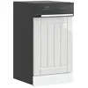Image de vidaXL Panneau de lave-vaisselle Lucca blanc brillant bois ingénierie