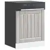 Image de vidaXL Panneau de lave-vaisselle Lucca sonoma gris bois d'ingénierie