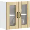 Image de vidaXL Armoire murale de cuisine avec porte vitrée "Lucca" en chêne Sonoma