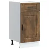 Image de vidaXL Armoire de Cuisine Porto chêne fumé Bois d'ingénierie, Meuble d'évier, Meuble de Cuisine avec tiroir, Meuble de Cuisine à tiroir