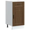 Image de vidaXL Armoire de Cuisine Porto chêne Marron Bois d'ingénierie, Meuble d'évier, Meuble de Cuisine avec tiroir, Meuble de Cuisine à tiroir