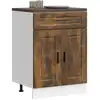 Image de vidaXL Armoire de cuisine Porto chêne fumé bois d'ingénierie