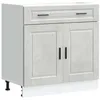 Image de vidaXL Armoire de Cuisine Porto Gris béton Bois d'ingénierie