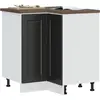 Image de vidaXL Armoire d'angle de cuisine Porto noir bois d'ingénierie
