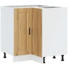 Image de vidaXL Armoire d'angle de Cuisine Porto chêne Artisanal, Armoire d'angle, Meuble d'évier d'angle, Meuble d'angle