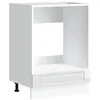 Image de vidaXL Armoire à Four Porto Blanc Brillant Bois d'ingénierie, unité de Four, Armoire de Four de Cuisine, unité de Base de Four