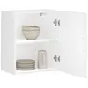 Image de vidaXL Armoires murales de cuisine 2 pcs Porto blanc bois d'ingénierie