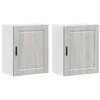 Image de vidaXL Armoires murales de Cuisine 2 pcs Porto Sonoma Gris, Meuble Mural de Cuisine, Armoire pour Mur de Cuisine, Armoire Murale avec Porte