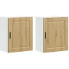 Image de vidaXL Armoires murales de Cuisine 2 pcs Porto chêne Artisanal, Meuble Mural de Cuisine, Armoire pour Mur de Cuisine, Armoire Murale avec Porte