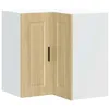 Image de vidaXL Armoire d'angle Murale de Cuisine Porto chêne Sonoma, Armoire Murale de Cuisine, Armoire Murale d'angle pour Cuisine, Armoire d'angle supérieure