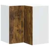 Image de vidaXL Armoire d'angle Murale de Cuisine Porto chêne fumé, Armoire Murale de Cuisine, Armoire Murale d'angle pour Cuisine, Armoire d'angle supérieure