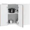 Image de vidaXL Armoire d'angle murale de cuisine Porto chêne fumé