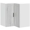 Image de vidaXL Armoire d'angle Murale de Cuisine Porto Sonoma Gris, Armoire Murale de Cuisine, Armoire Murale d'angle pour Cuisine, Armoire d'angle supérieure