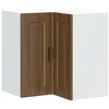 Image de vidaXL Armoire d'angle Murale de Cuisine Porto chêne Marron, Armoire Murale de Cuisine, Armoire Murale d'angle pour Cuisine, Armoire d'angle supérieure