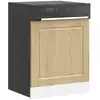 Image de vidaXL Panneau de lave-vaisselle Porto chêne sonoma 60x1,5x67 cm