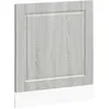 Image de vidaXL Panneau de Lave-Vaisselle Porto Sonoma Gris 60x1,5x67 cm, Panneau Avant de Lave-Vaisselle, Panneau, Panneau de Porte Avant de Lave-Vaisselle