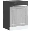 Image de vidaXL Panneau de lave-vaisselle Porto sonoma gris 60x1,5x67 cm