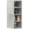 Image de vidaXL Armoire suspendue "Riga" Gris béton 20 x 29,5 x 60 cm Bois d'ingénierie
