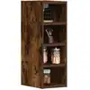 Image de vidaXL Armoire suspendue "Riga" Chêne fumé 20 x 29,5 x 60 cm Bois d'ingénierie