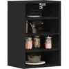 Image de vidaXL Armoire suspendue "Riga" Noir 40 x 29,5 x 60 cm Bois d'ingénierie